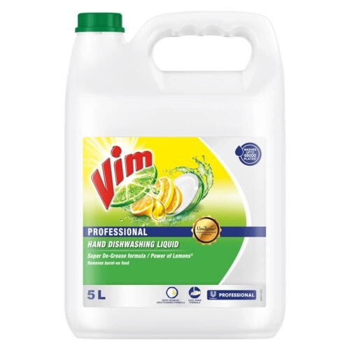 VIM PRO DISHWASH LIQUID 5L | Tough on Grease Dishwash | Dishwash Liquid | Fresh Lemon Fragrance Dishwash