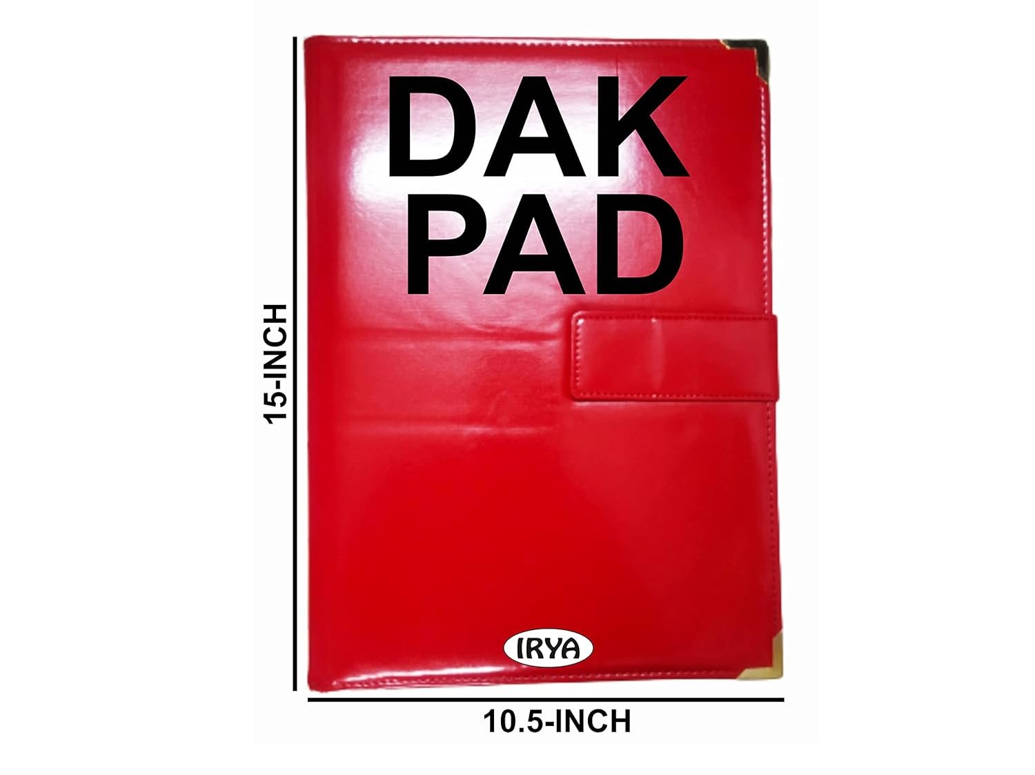 Dak Folder Rfid Protected,Leather Binder File,Four Flapper Pu Leather Folder,Useful For Keeping Highly Precious Documents,Leather Cover With Velcro Belt Closure(