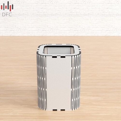 DFC Agave Pen Holder for Table Stylish | Wooden Pen Stand for Office Desk and Study Table | Multipurpose Desk Organizer (White)