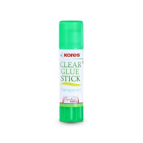 Kores Clear Glue Stick – 15 g | Pack of 2| Transparent, Non-Toxic Adhesive | Smooth Application | Ideal for School, Office & Craft Use