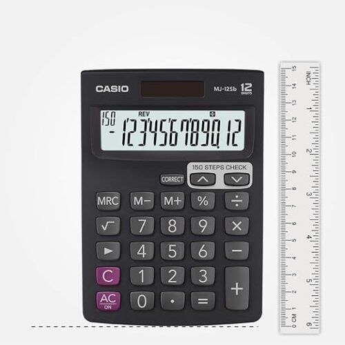 Casio 12 Digit Basic Desktop Calaculator, MJ-120D